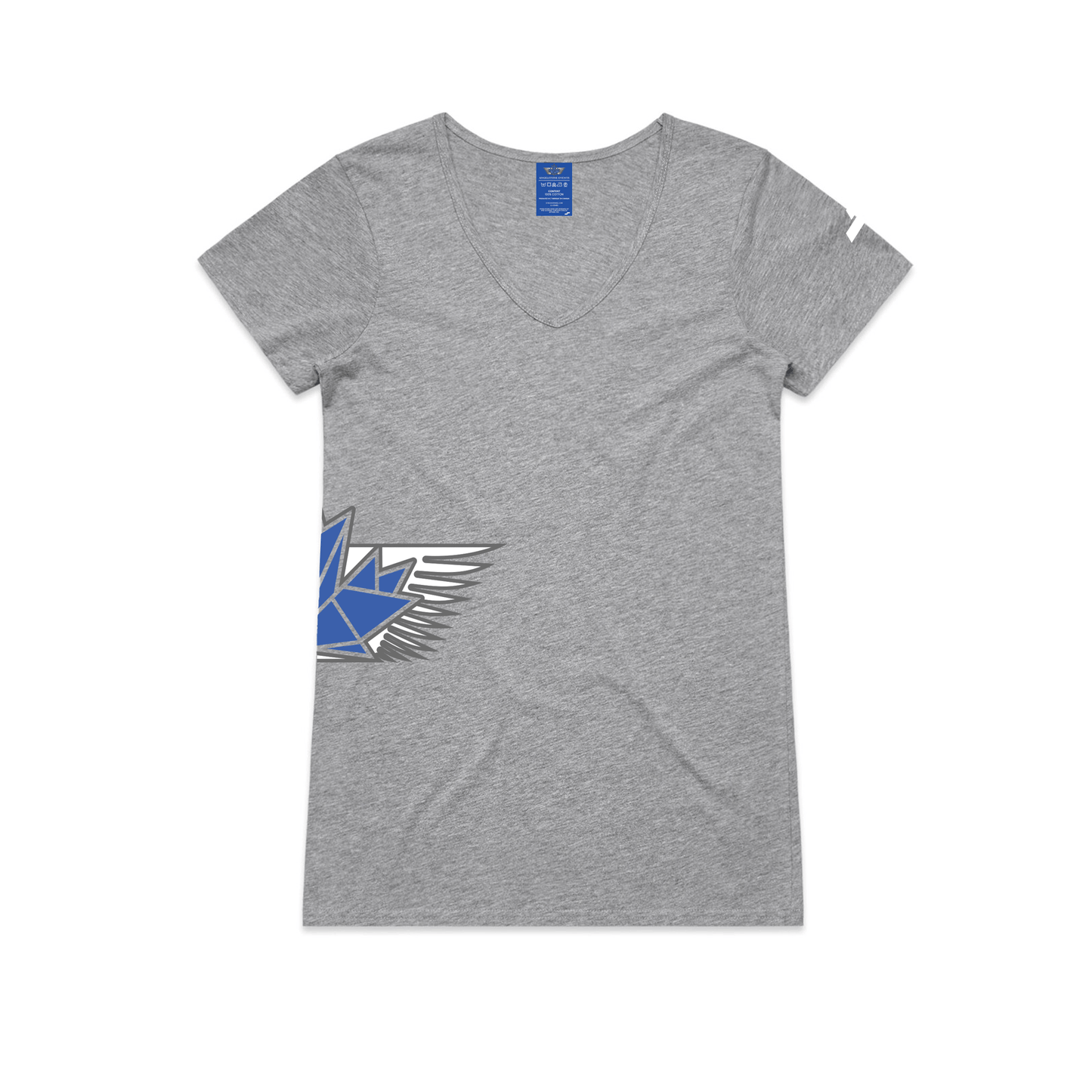 Angelstone V-Neck Tee - Grey