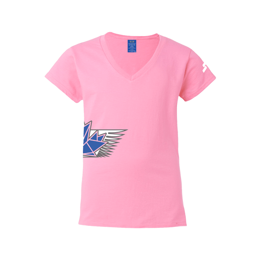 Angelstone V-Neck Tee - Pink